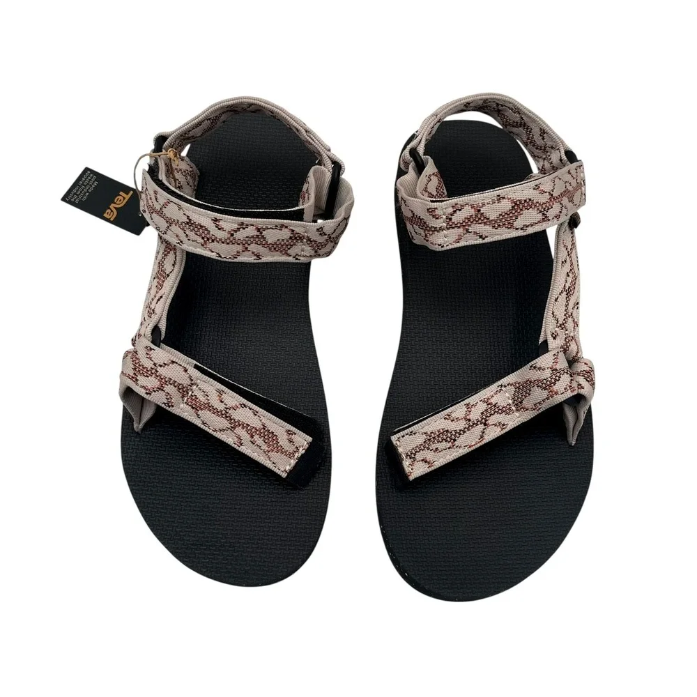 Teva Men's Universal Reloop Sport Adjustable Sandal Size 10 Natural Black Beige